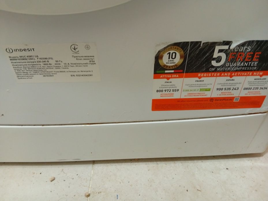 Стиральная машина Indesit. Ще на гарантії .4кг.