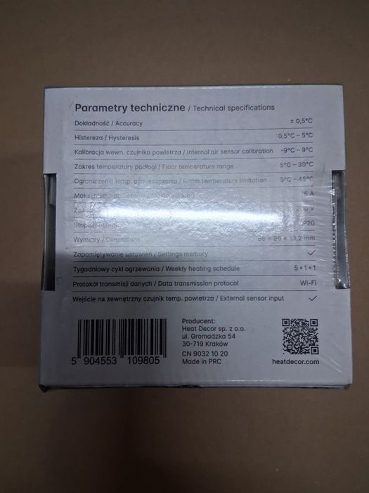 Sterownik termostat ogrzewania podłogowego WiFi