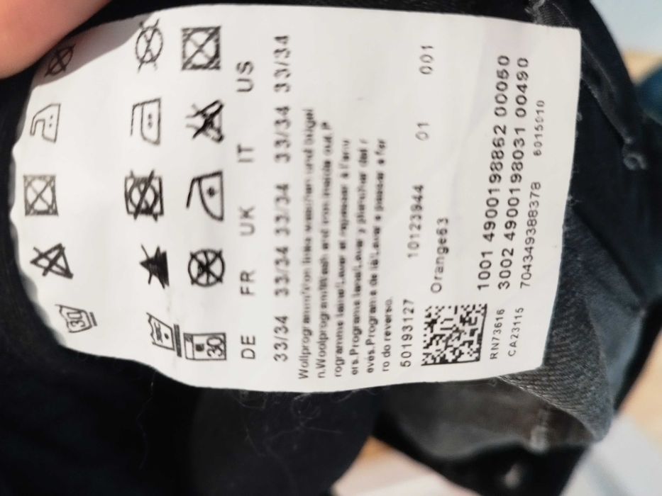 Piękne męskie jeansy Hugo Boss 33/34 L