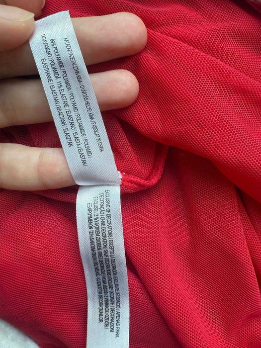 Пеньюар еротичний червоний з хутром новорічний primark