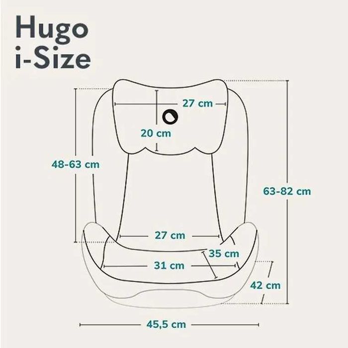 Fotelik Lionelo Hugo i-Size 15-36 kg ISOFIX