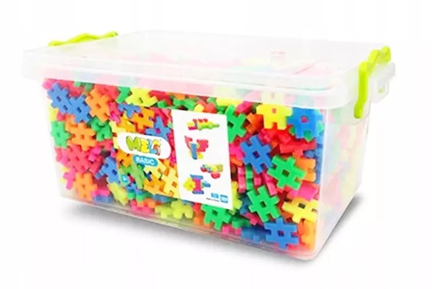 Klocki Konstrukcyjne Meli Basic Neon Edu 1200 el.. Meli