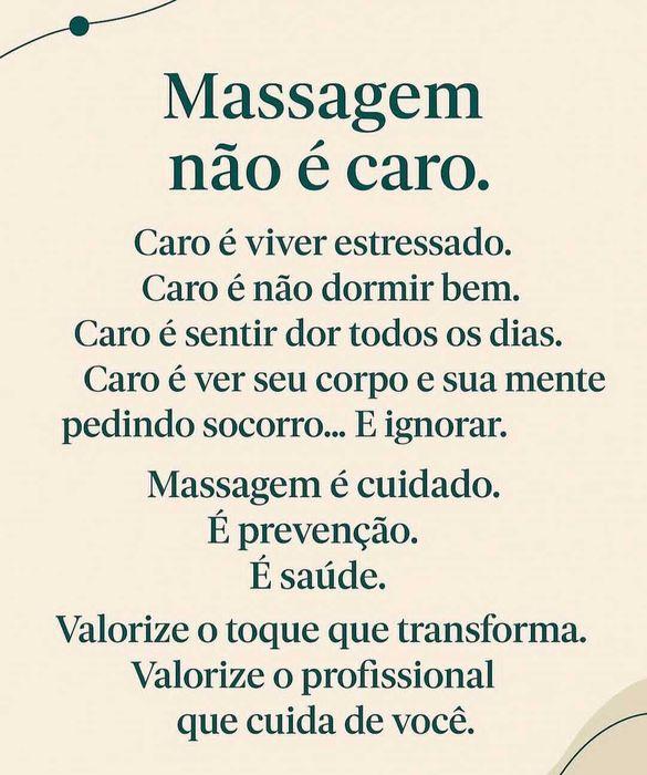 Massagem relaxante muscular