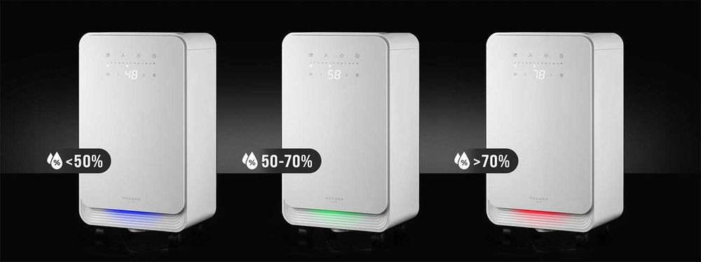 WYDAJNY Osuszacz Powietrza WIFI automatyczny pochłaniacz wilgoci 12L