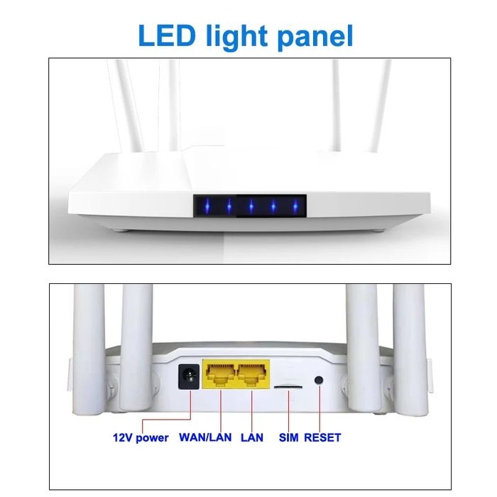 Router Modem 4G LTE WIFI 300 mb/s 4 sim
