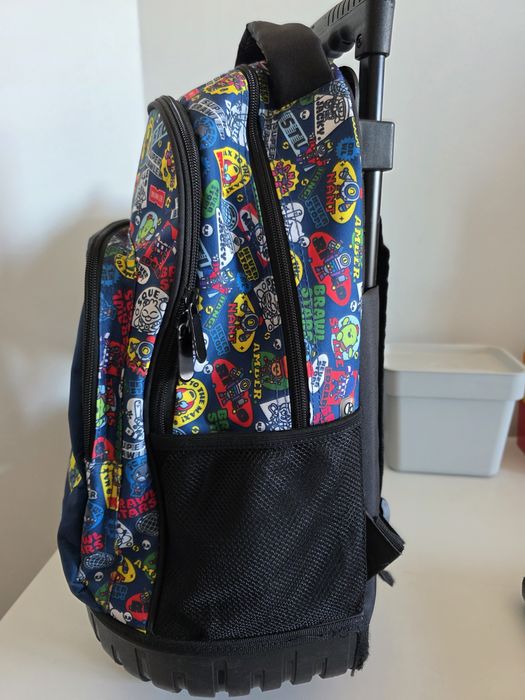 Mochila escolar  com trolley