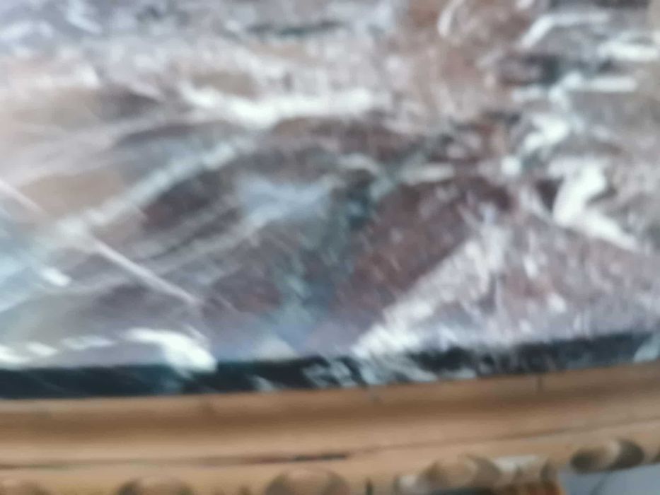 Stolik Kawowy kwadrat  półokrągły Brązowy Marmur antyk drewno stoliki