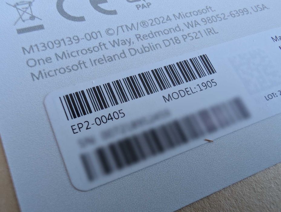 Teclado Microsoft Surface Pro 1905 ES (Selado)