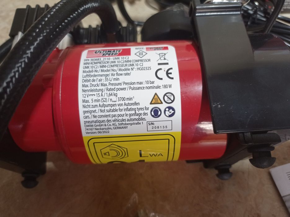 Компресор автомобільний Ultimate Speed