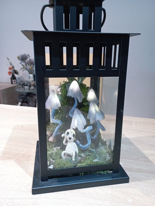 Kominek świecący led