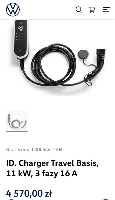 Oryginalna Ładowarka volkswagen