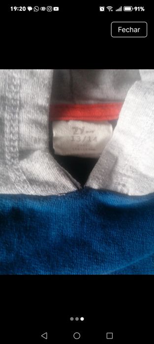 Sweat com capuz 13-14 anos