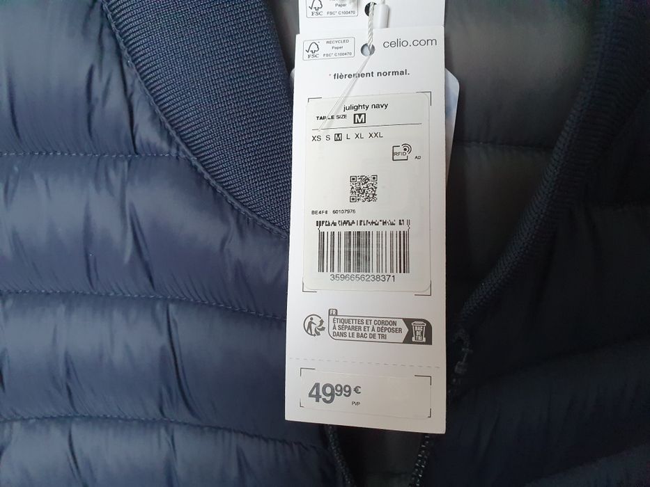 Parka azul marinho nova