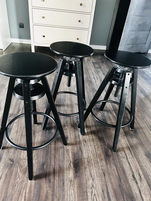 Ikea Dalfred stolek krzeslo barowe hoker 3 szt