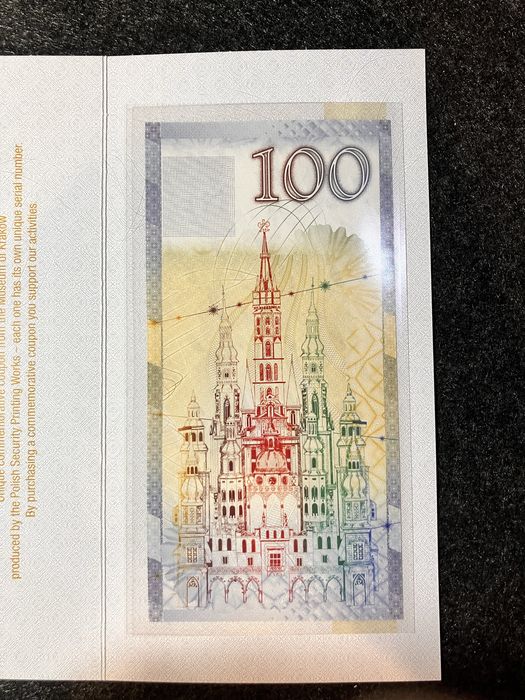 Pwpw banknot walor 100 szopki krakowskie