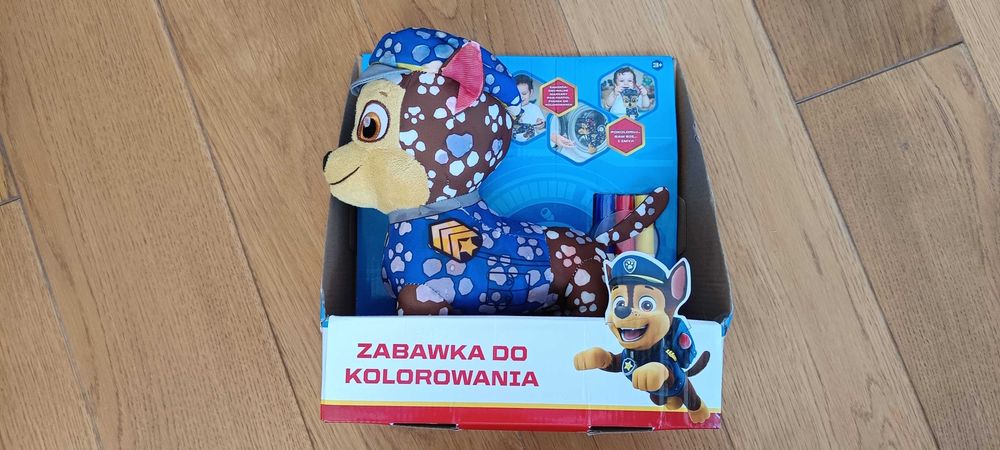 Psi patrol Chase maskotka do malowania