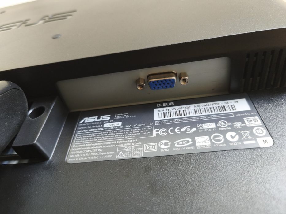 Monitor LCD ASUS VW192DR