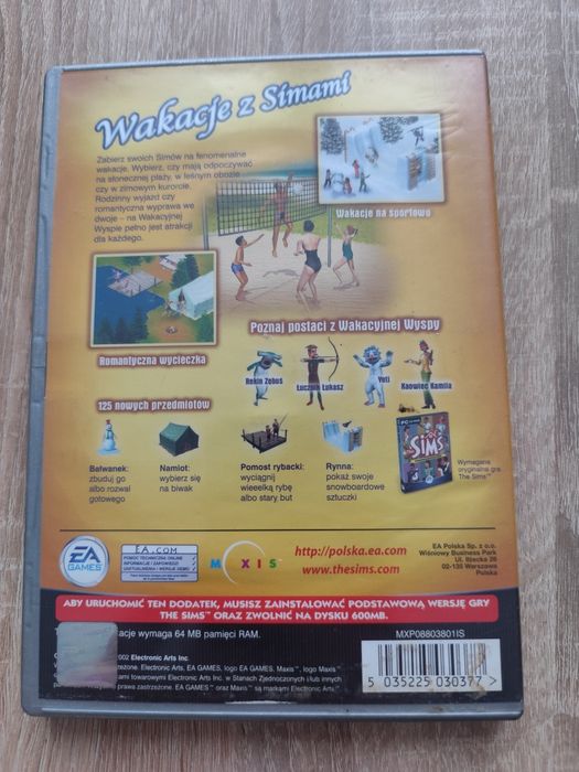Gra PC the Sims Wakacje