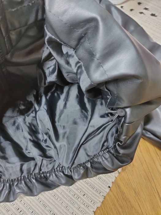 Курточка дутик из экокожи кожзам как ZARA