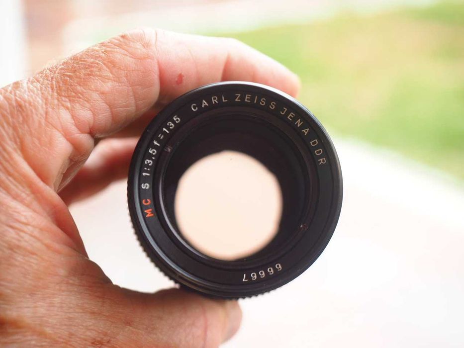 Objetiva CARL ZEISS JENA 135mm f3.5, absolutamente como nova