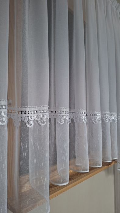 Firanka firana  zestaw balkonowy  bez prasowania  !