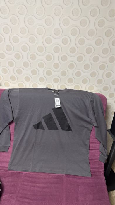 Кофта лонгслив Adidas essentials big logo single