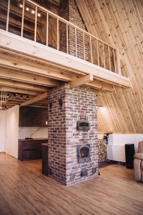 Домокомплект а-фрейм базова комплектація з фунтаментом на вашій землі