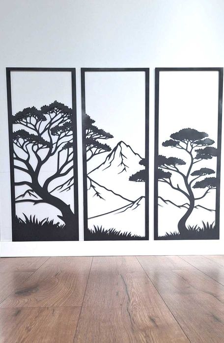 Obraz Ażurowy Tryptyk Natura