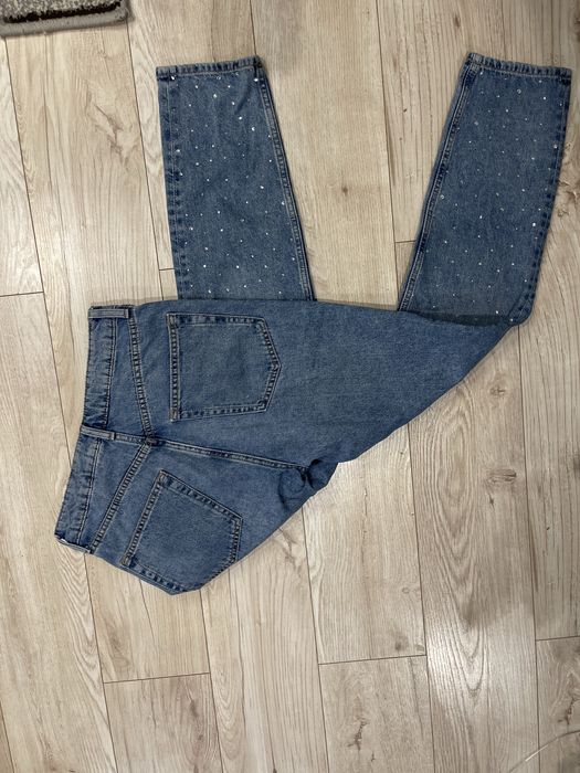 Джинси мом H&M 36 з камінцями