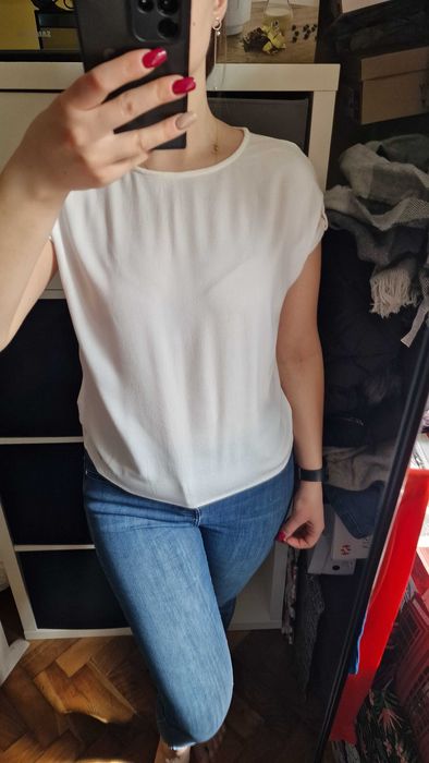 Bluzka klasyczna zwykła luźna XS S Tom Tailor Denim wiskoza