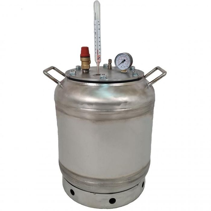 Автоклав фланцевий чорний , нержавійка 8,16 24,32,40 банок