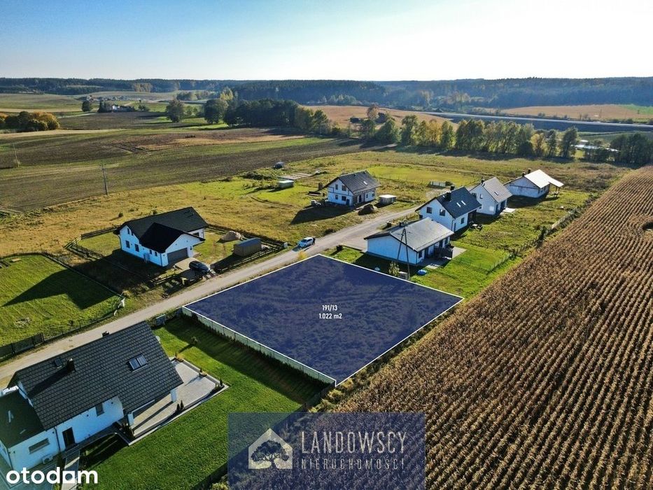 Działka z mediami blisko Borów | gm. Skórcz