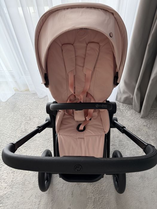 Cybex Priam 4.0 шасі +прогулянковий блок Peach Pink
