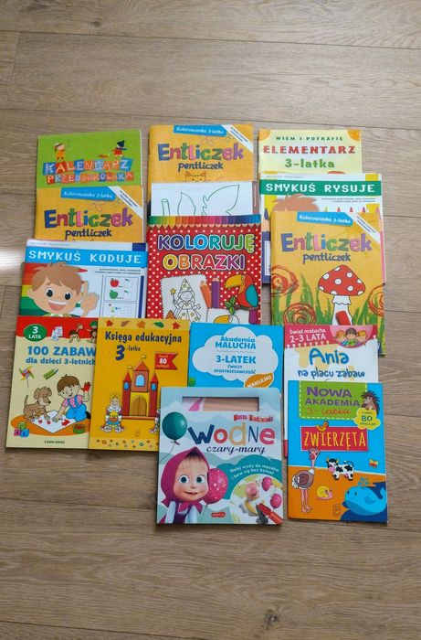 Zestaw 15 książeczek edukacyjny dla 3latka