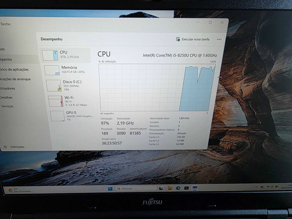Portátil Fujitsu E459 - Intel i5 - 16GB RAM