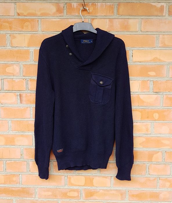 Ralph Lauren Knit Shawl Collar Pullover кофта в'язана оригінал S-M