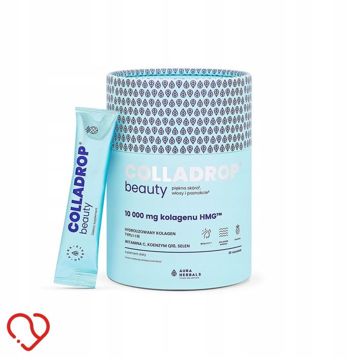 aura herbals colladrop beauty kolagen hmg 10000 mg ananas saszetki 30 sztuk