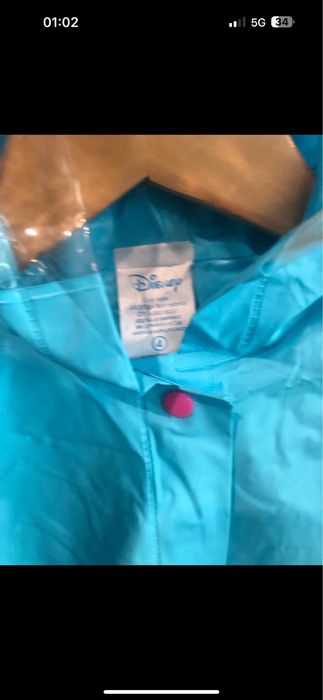 Capa impermeável plástico resistente Disney