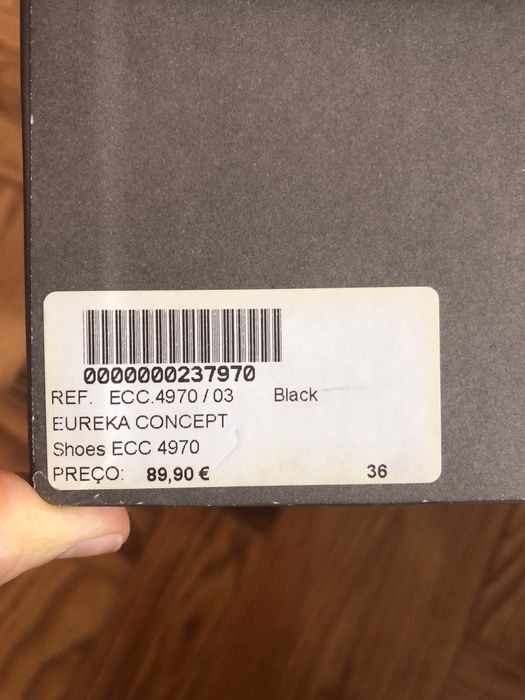 Sapatos pretos da Eureka Shoes