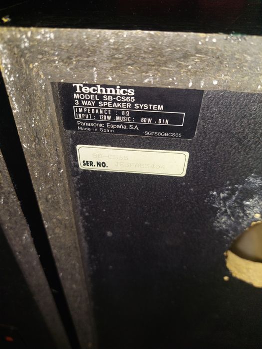 Technics SB-CS65 Speakers – Good Condition64729805714051123