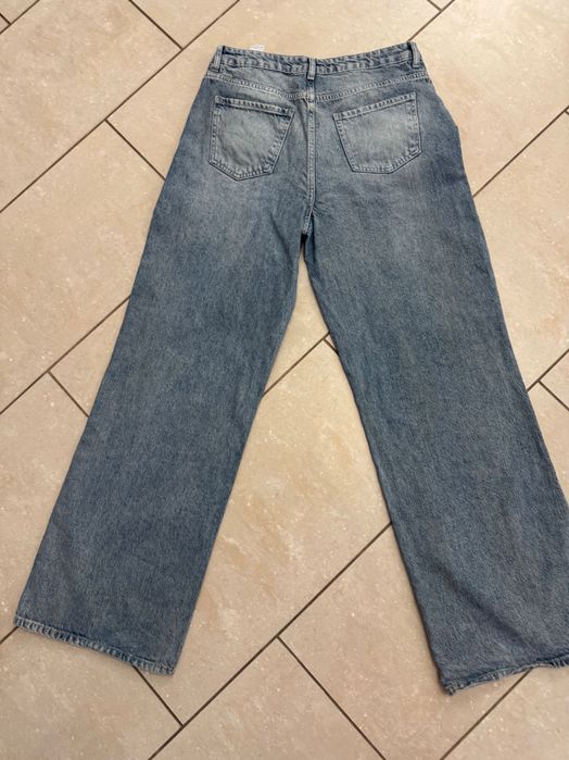Stradivarius extra jeans spodnie dzwony szerokimi nogawkami L jak nowe