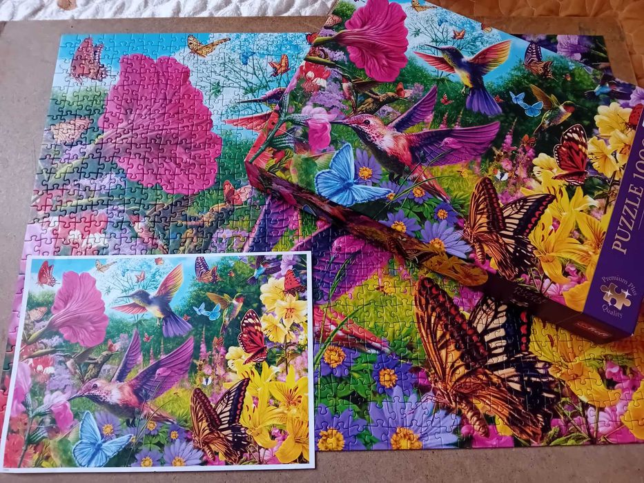 Puzzle Trefl 1000 kompletne i zadbane