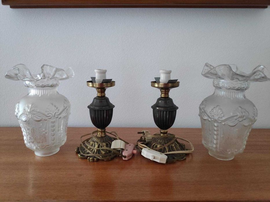 Conjunto de 2 candeeiros de cabeceira (Vintage)
