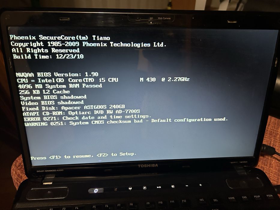 Toshiba Satellite A660-13T 16-дюймовый под ремонт или запчасти