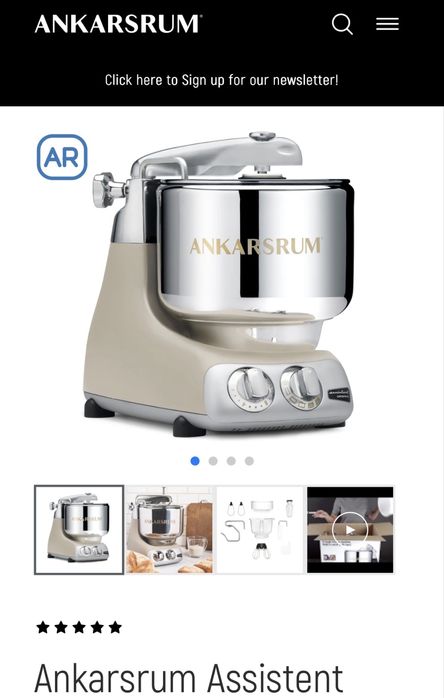 Ankarsrum (планетарний міксер, тістоміс)