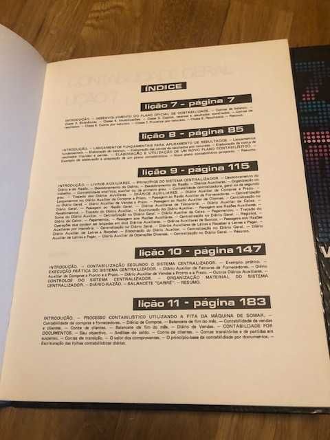 Livros de curso contabilidade geral - 4 volumes.
