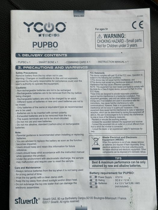Робот-щенок Silverlit YCOO Pupbo