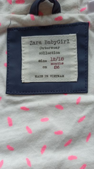 Kurtka przeciwdeszczowa Zara BabyGirl