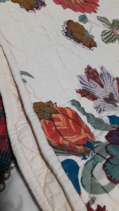 Edredon grande casal florido zara home manta colcha