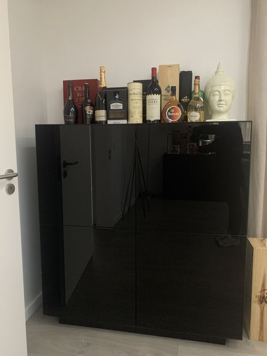 Garrafeira em madeira wengue